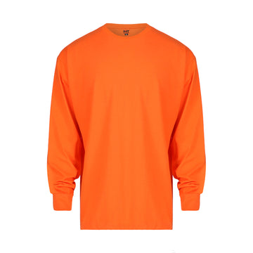 Premium Long Sleeve Tee – Neon Orange | Comfortable, Durable, and Stylish